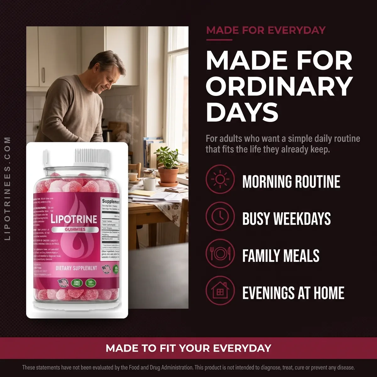 Who LipoTrine is for: adults who want an easy daily weight-management habit for mornings, work and everyday routines